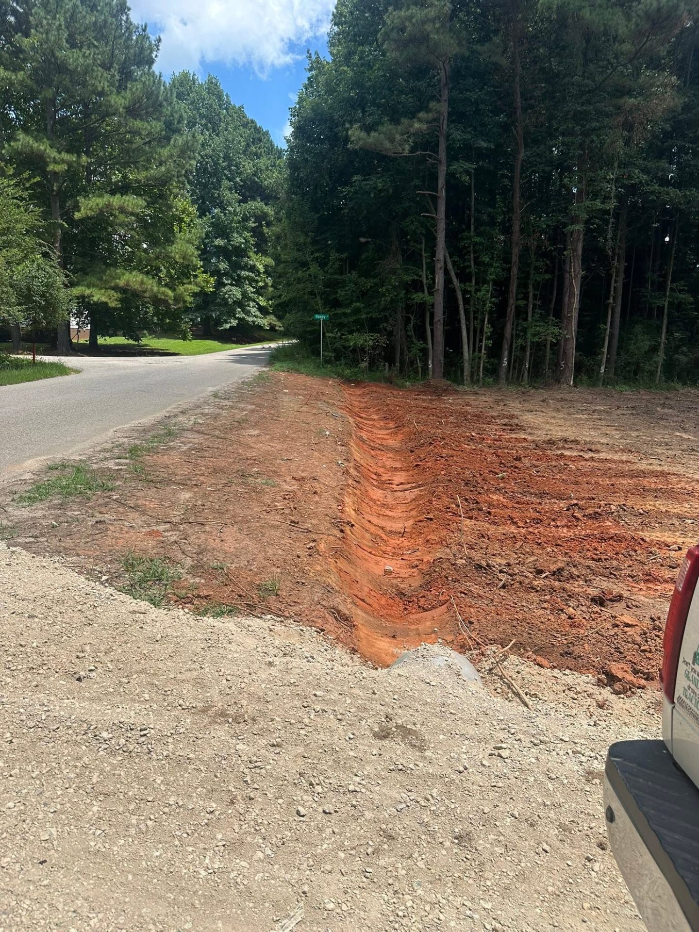 Drainage & Trenching — Triple H Land Management project in Johnston County, NC